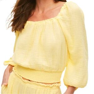 Michael Stars Kate Smocked Top XS